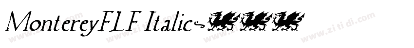 MontereyFLF Italic字体转换